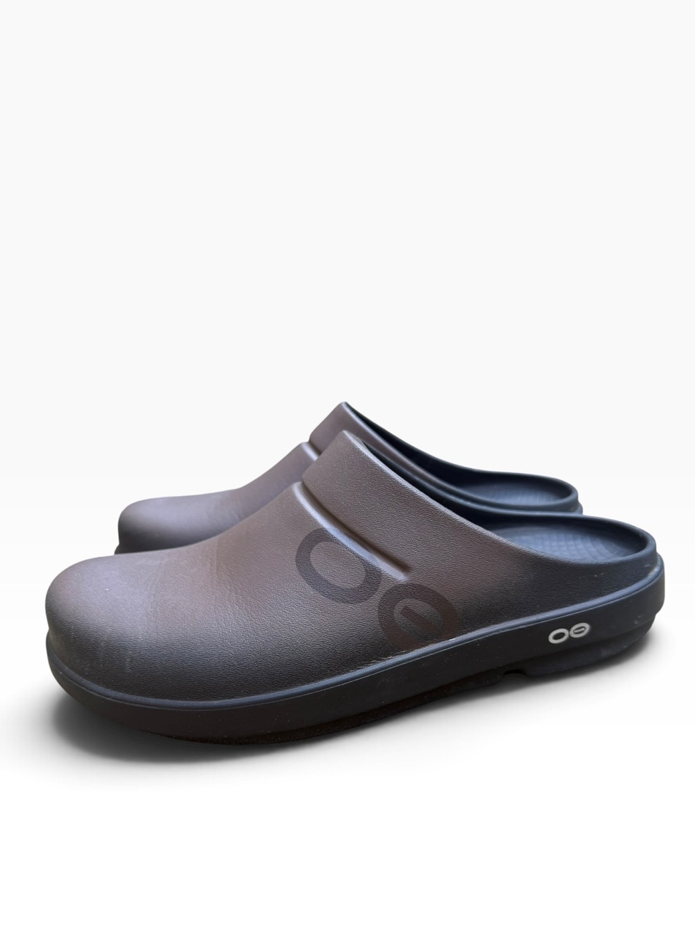 Oofos Oocloog Clogs Oofoam Size 43 US Men 10 Women 12 Brown Black
